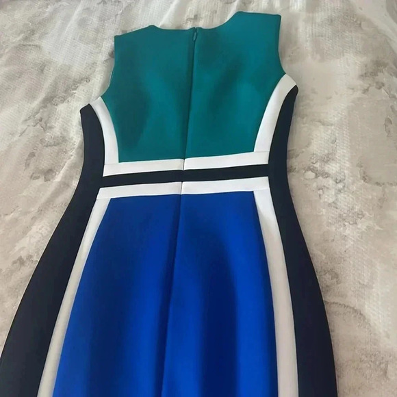 Calvin Klein Color Block Dress Size 8P - Picture 6 of 7